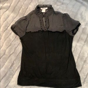 Charlotte Russe top w sheer details & polka dots!
